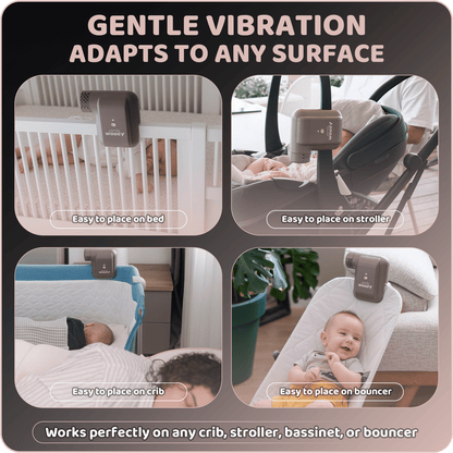Wuugy Melody - 2025 Portable Smart Baby Sleep Assistant - Rhythmic Vibration, White Noise, Sleep Sounds & Air Filter